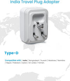 2 Pack US to India Plug Adapter, VINTAR Foldable India Power Adapter - Image 3