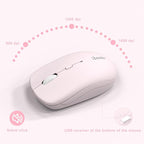 Wireless Keyboard and Mouse Combo, Full-Sized Quiet Wireless Keyboard and - Image 7