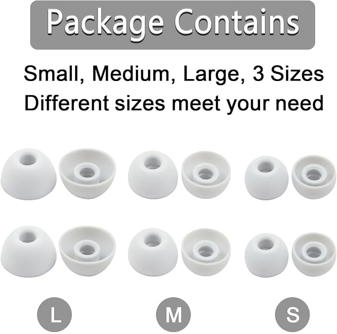 Replacement Silicone Ear Tips for Beats Fit Pro/Studio Buds/Studio Buds+ - Image 4