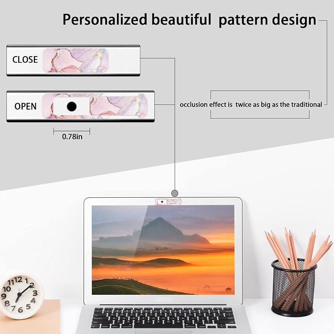 Webcam Cover, 3 Pieces, Laptop Camera Cover, Privacy Shielding Capacity is - Image 5