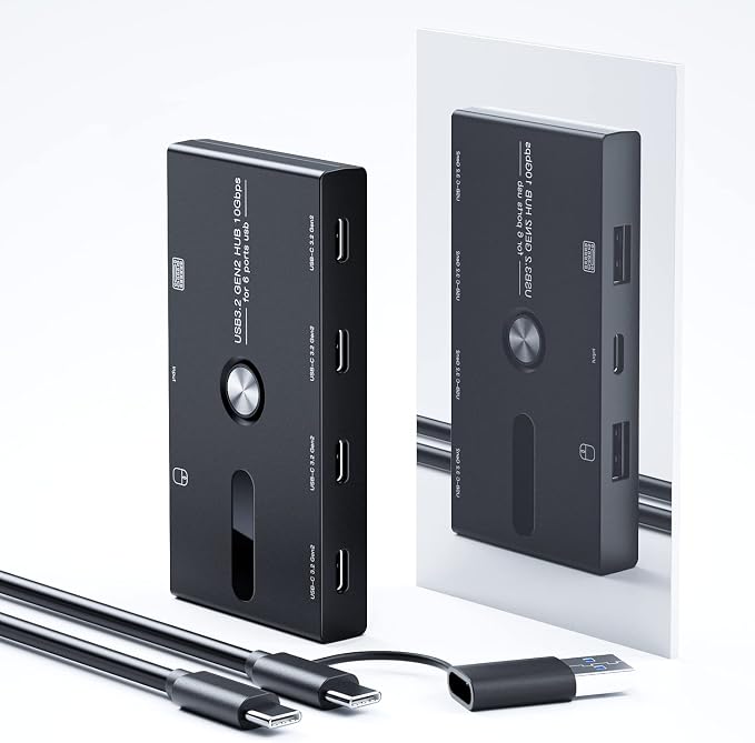 10Gbps USB C Hub, 6 Ports USB C Splitter, Type-C and USB 3.2 to USB C Hub - Image 7