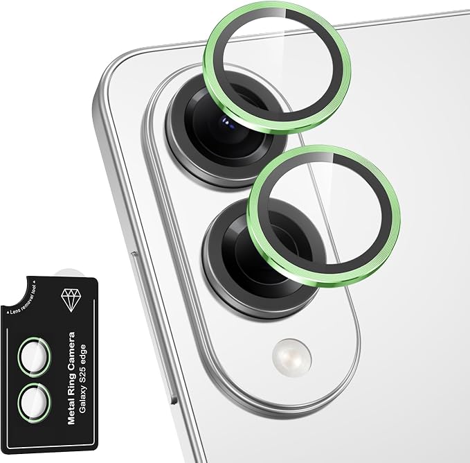 for Samsung Galaxy S25 Edge Camera Lens Protector, Individual Metal Ring by Btscase