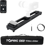 Accsoon Toprig 24inch/60cm Motorized Camera Slider, Time-Lapse/Loop Mode by toprig