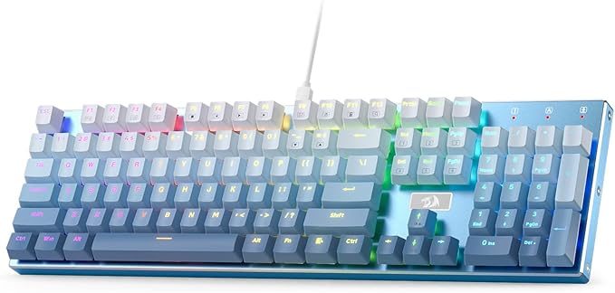 Redragon K556 SE RGB LED Backlit Wired Mechanical Gaming Keyboard, Aluminum Base by REDRAGON