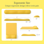 UnivoColors Design-Wave Set of Keyboad Wrist Rest & Mouce Pad, Artificial - Image 5