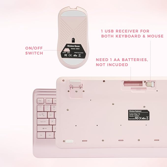 Silent Wireless Keyboard and Mouse Combo - Image 6
