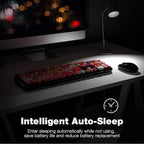 KNOWSQT Wireless Keyboard and Mouse Combo, - Image 4