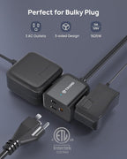 TROND 360° Rotating Flat Plug Extension Cord 6ft, Low Profile Small Power Strip - Image 3