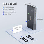 USB C KVM Switch 3 Monitors 2 Laptops 4K 1080P@60Hz, USB-C Docking Station - Image 9