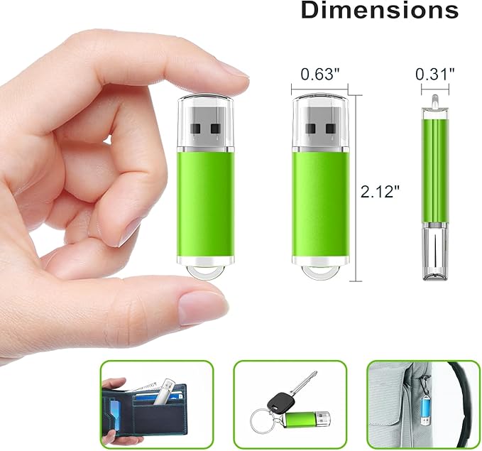 TOPESEL USB Flash Drive 5 Pack 4GB USB 2.0 Flash Drive Memory Stick USB Drive - Image 5