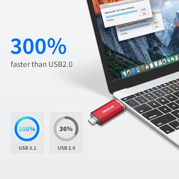 Thkailar 5 Pack 32GB Fat32 USB C Flash Drive OTG High Speed - Image 2