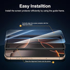 NEW'C 3 Pack Designed for iPhone 16 Pro Screen Protector, Enhanced Tempered - Image 3