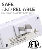 Fosmon 24 Hour Programmable Digital Timer Outlet, ON/Off Program, LCD Display - Image 6