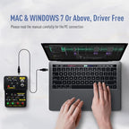 SONICAKE Audio Mixer, Portable USB Mini Sound Board Console, 2 Channel - Image 6