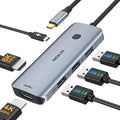 Docking Station USB C to Dual HDMI Adapter, MOKiN USB C Hub Dual HDMI Monitors by MOKiN