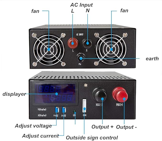 Switching Power Supply 3000W AC-DC Converter Digital Display Current Voltage - Image 3