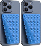 2PACK Silicone Double Sided Suction Phone Case Mount, Detachable Hands Free & by CMZZ