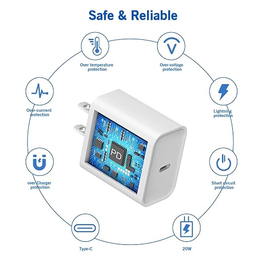 iPhone 14 Charger Fast Charging, Quick 20W USB C Charger Block - Image 5