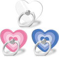 Bonoma Cute Love Heart Phone Ring Holder, 3 Pack Universal Finger Ring Stand by Bonoma