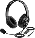 MKJ USB Headset with Noise Canceling Microphone, Crystal Clear Sound Office by MKJ