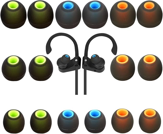 Earbud Tips Ear Bud Tips Soft Anti Slip Washable and Reusable Silicone by Unknown