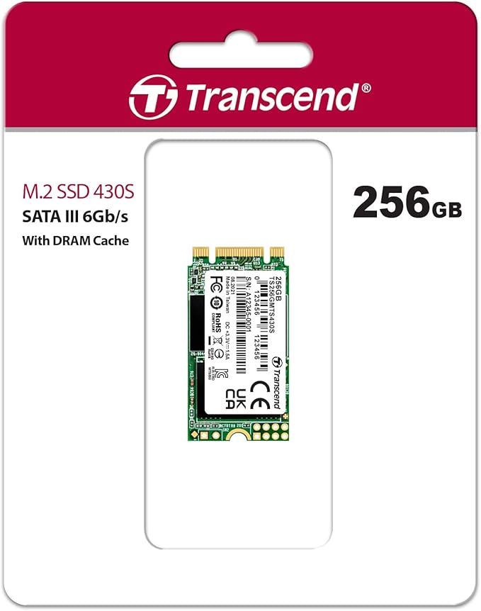 Transcend 256GB M.2 2242 SATA III SSD - Image 2