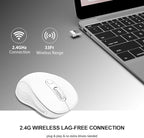 WisFox 2.4G Wireless Mouse for Laptop, Ergonomic Computer Mouse - Image 2