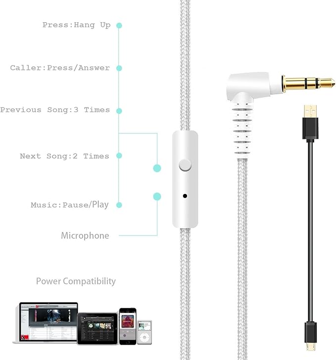 Riwbox Bluetooth Headphones, XBT-80 Folding Stereo Wireless Bluetooth - Image 7