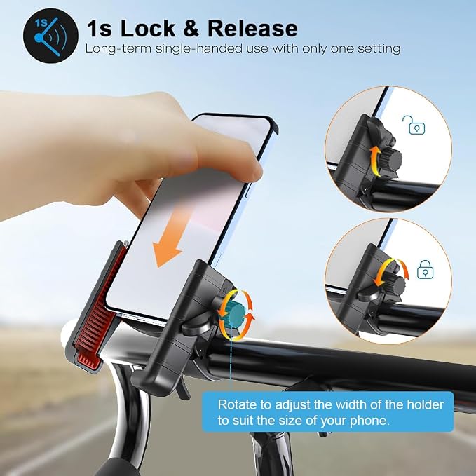 Universal Adjustable Bicycle Phone Holder Compatible - Image 5