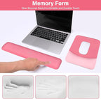 MOSISO Wrist Rest Support for Mouse Pad&Keyboard Set, Rectangular Ergonomic - Image 4