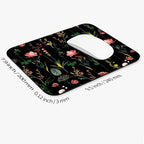 Square Mouse Pad Blooming Botanical Flowers, Personalized Premium-Textured - Image 2