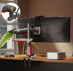 RGB Gaming Monitor-Arm for Flat/Ultrawide/Curved Monitors 32 to 60 inch - Image 8