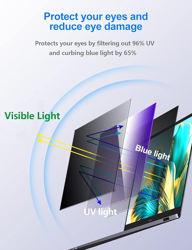 Laptop Privacy Screen Filters 15.6 Inch 16:9 Aspect Privacy Filter - Image 6