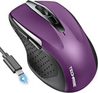Bluetooth Mouse Rechargeable Wireless Mouse, 4800 DPI Optical Tracking by TechRise