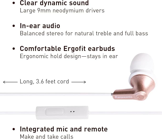 Panasonic ErgoFit Wired Earbuds - Image 2