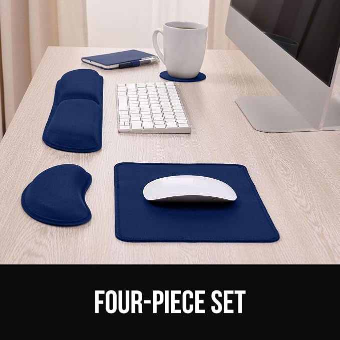 GORILLA GRIP Silky Gel Memory Foam Keyboard Wrist Rest and Mouse Pad - Image 7
