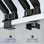 EVEO Premium Dual Monitor Mount 14"-32” Dual Monitor Arm VESA Bracket - Image 5