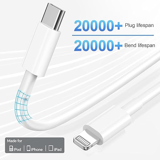 Compatible with iPhone 14 13 12 Charger, 20W Fast Charging Wall Charger - Image 4