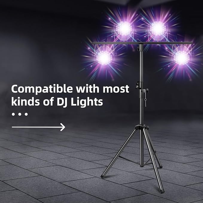 DJ Lights Stand, Heavy Duty DJ Stand 1 Pack, Portable Par Can Tripod Stage - Image 3
