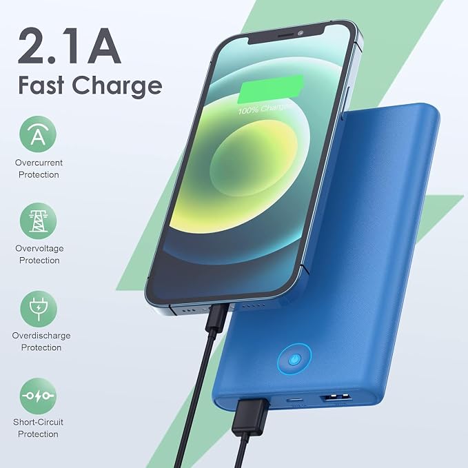 Portable Charger Power Bank 20000mAh, Ultra Slim Portable Phone Charger - Image 2