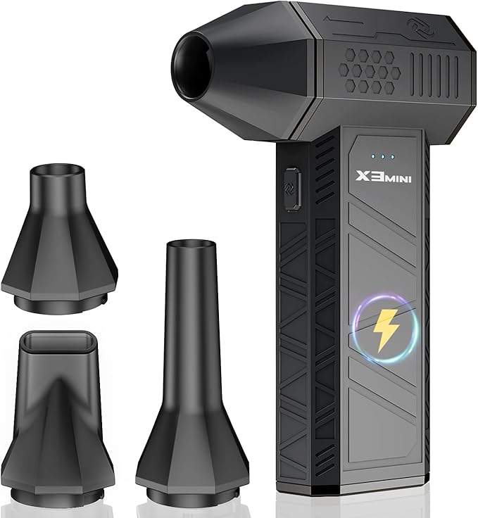 Compressed Air Duster, 180000RPM Electric Air Duster, Rechargeable Cordless Air by KONPAYDE
