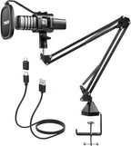 TONOR USB Microphone Kit, PC Podcast Recording Cardioid Condenser Computer Mic by TONOR