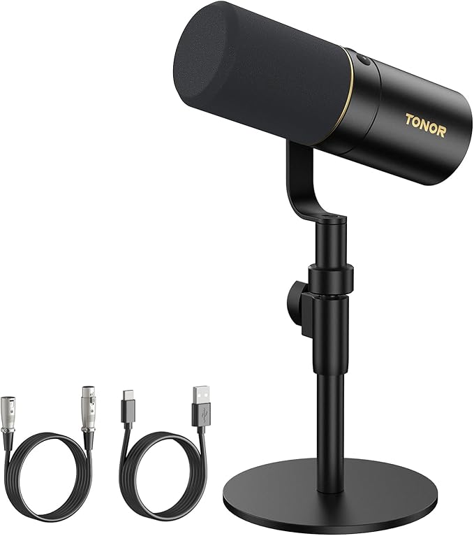 TONOR Dynamic Microphone, XLR/USB Microphone by TONOR