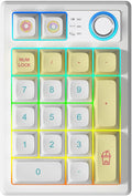 Gasket Creamy Mechanical Numpad Programmable Macro Keypad Wireless by TISHLED