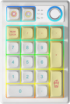Gasket Creamy Mechanical Numpad Programmable Macro Keypad Wireless by TISHLED