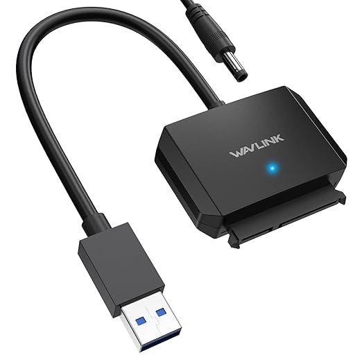 WAVLINK SATA to USB Type-A Hard Drive Cable, 5Gbps USB3.0, Supports UASP by WAVLINK%C2%AE