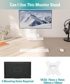 MOUNT PRO Single Monitor Stand Fits Max 32 inch Screen, Free-Standing Computer - Image 7