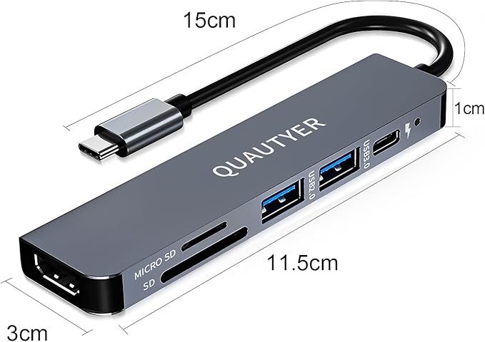 USB C Hub Multiport Adapter Dongle - Image 9