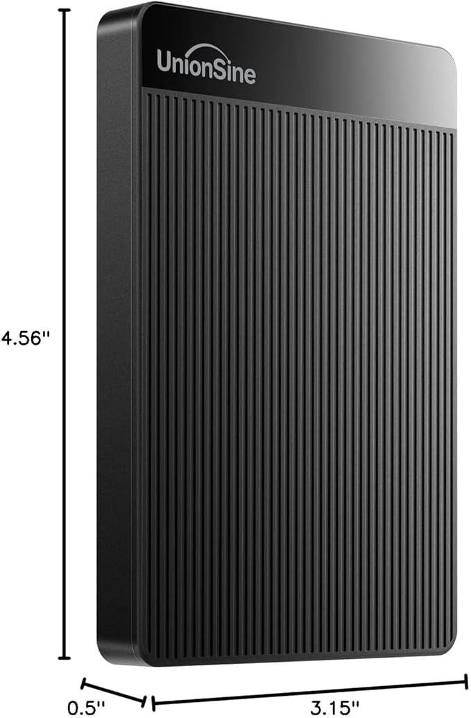 UnionSine 500GB Ultra Slim Portable External Hard Drive HDD-USB 3.0 - Image 7