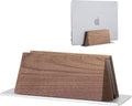 muso wood Vertical Laptop Stand, Walnut Laptop Holder Desktop Stand by Musowood